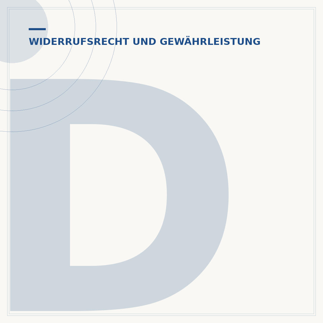 Das 14-tägige Widerrufsrecht