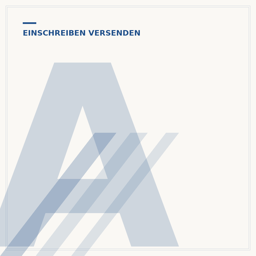 Adressierung Einschreiben: Briefe sicher versenden