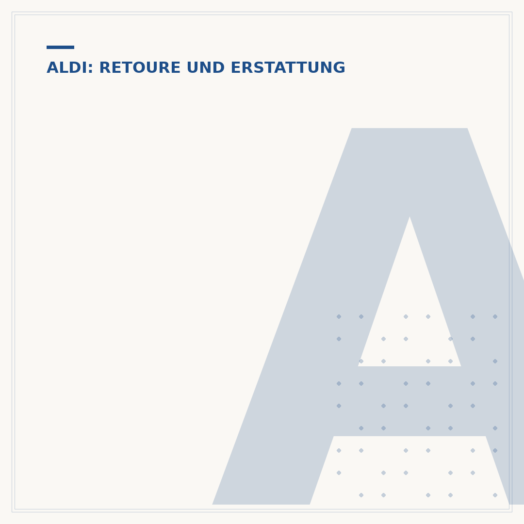 Aldi Rückgabe: Wie lange ist die Frist für Retouren?