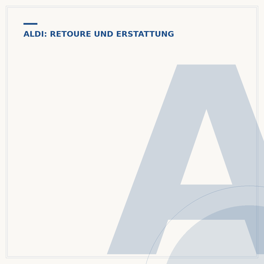 Aldi Umtausch