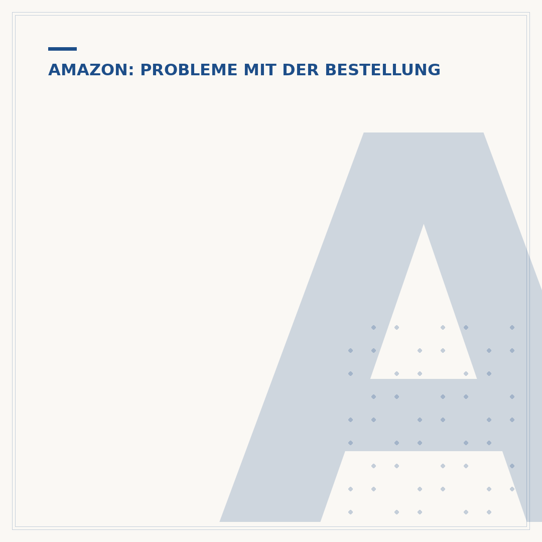 Amazon storniert meine Bestellung wegen Zahlungsweise