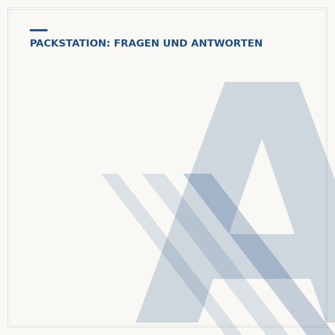 App-gesteuerte Packstation