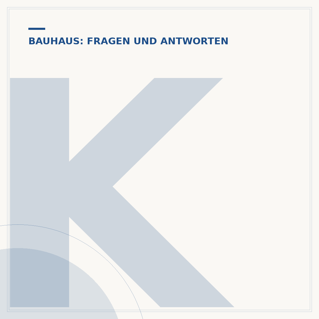 Kosten der Bauhaus-Lieferung