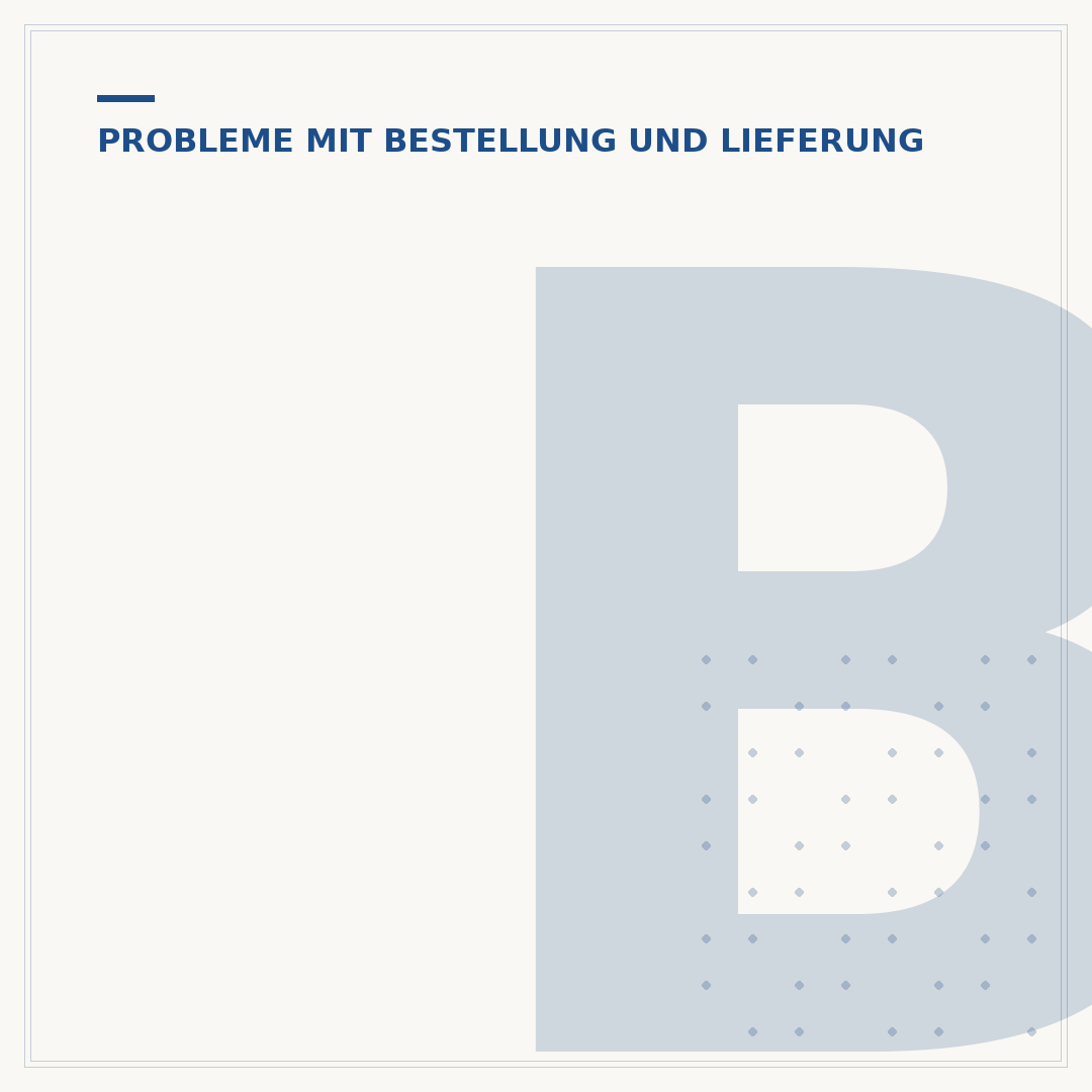 Bestellung stornieren: Muster und Vorgehensweise