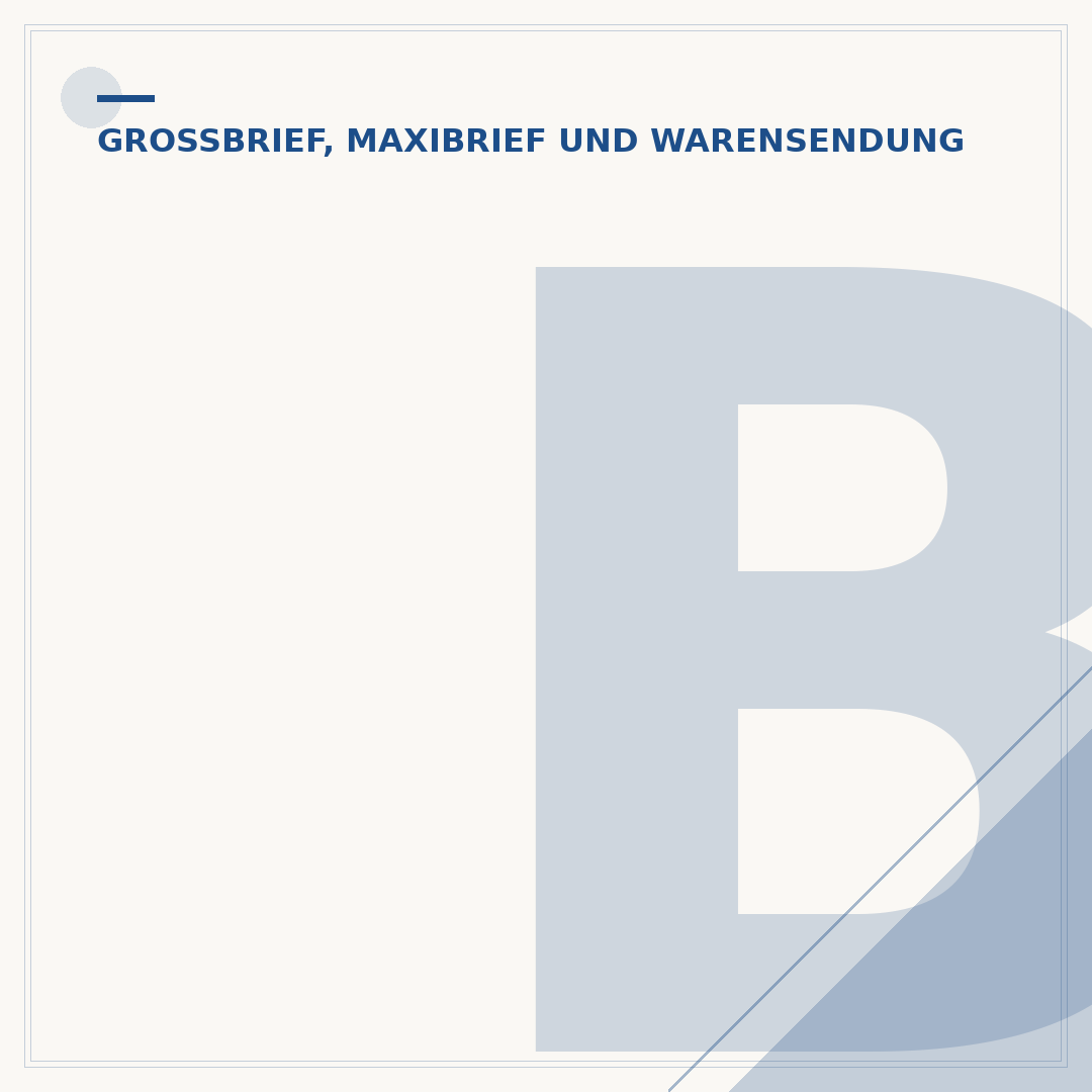 Brief und Großbrief beschriften