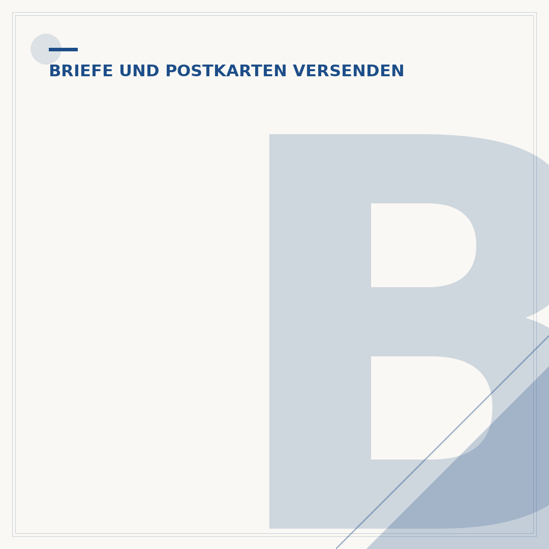 Brief ohne Briefmarke