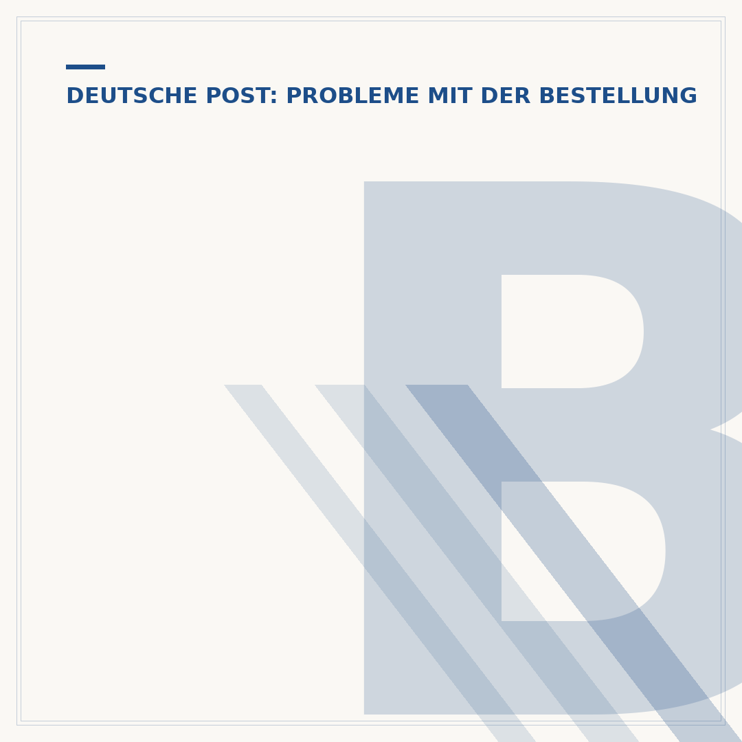 Brief verloren: Deutsche Post - Was tun bei Verlust?