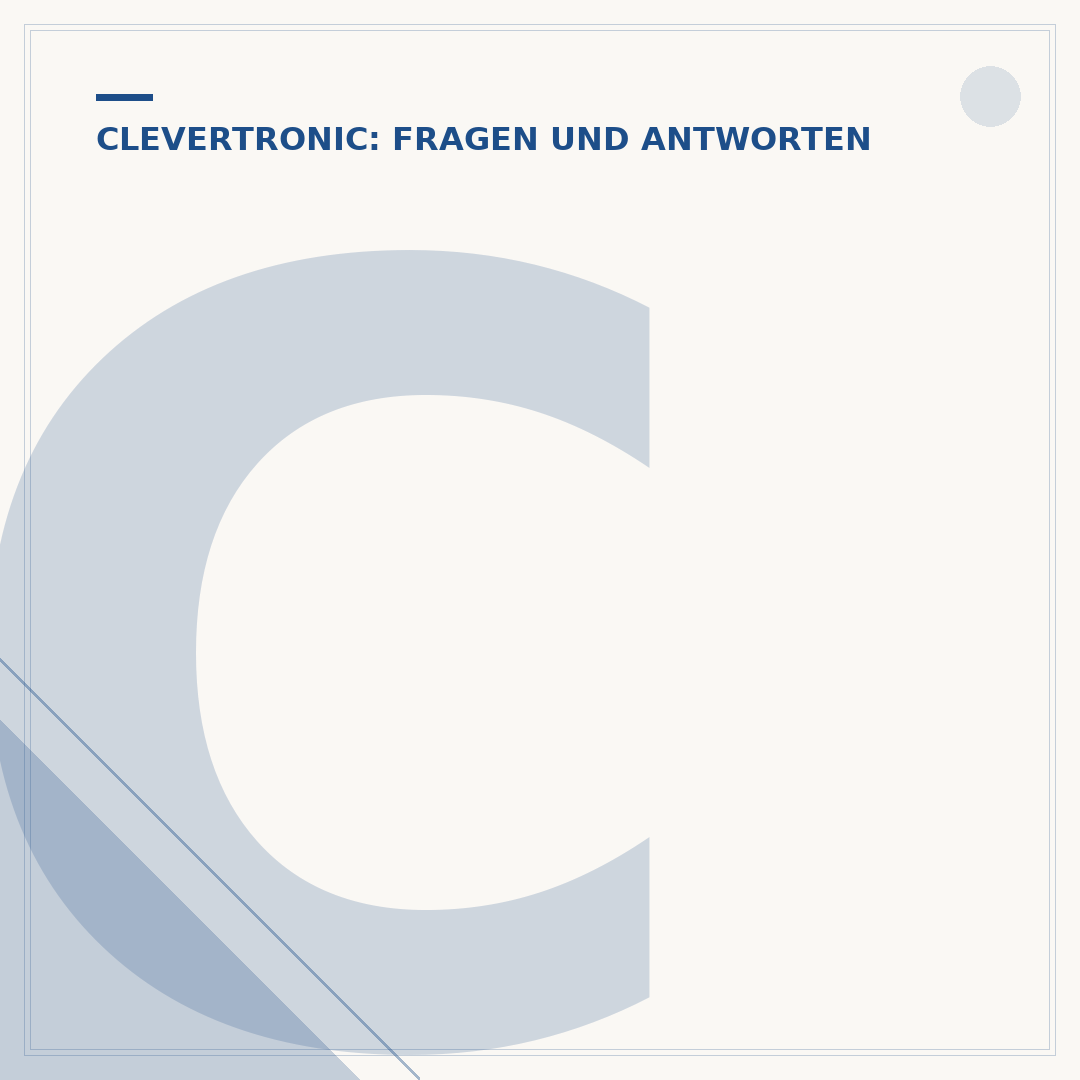 Clevertronic: Verkaufen