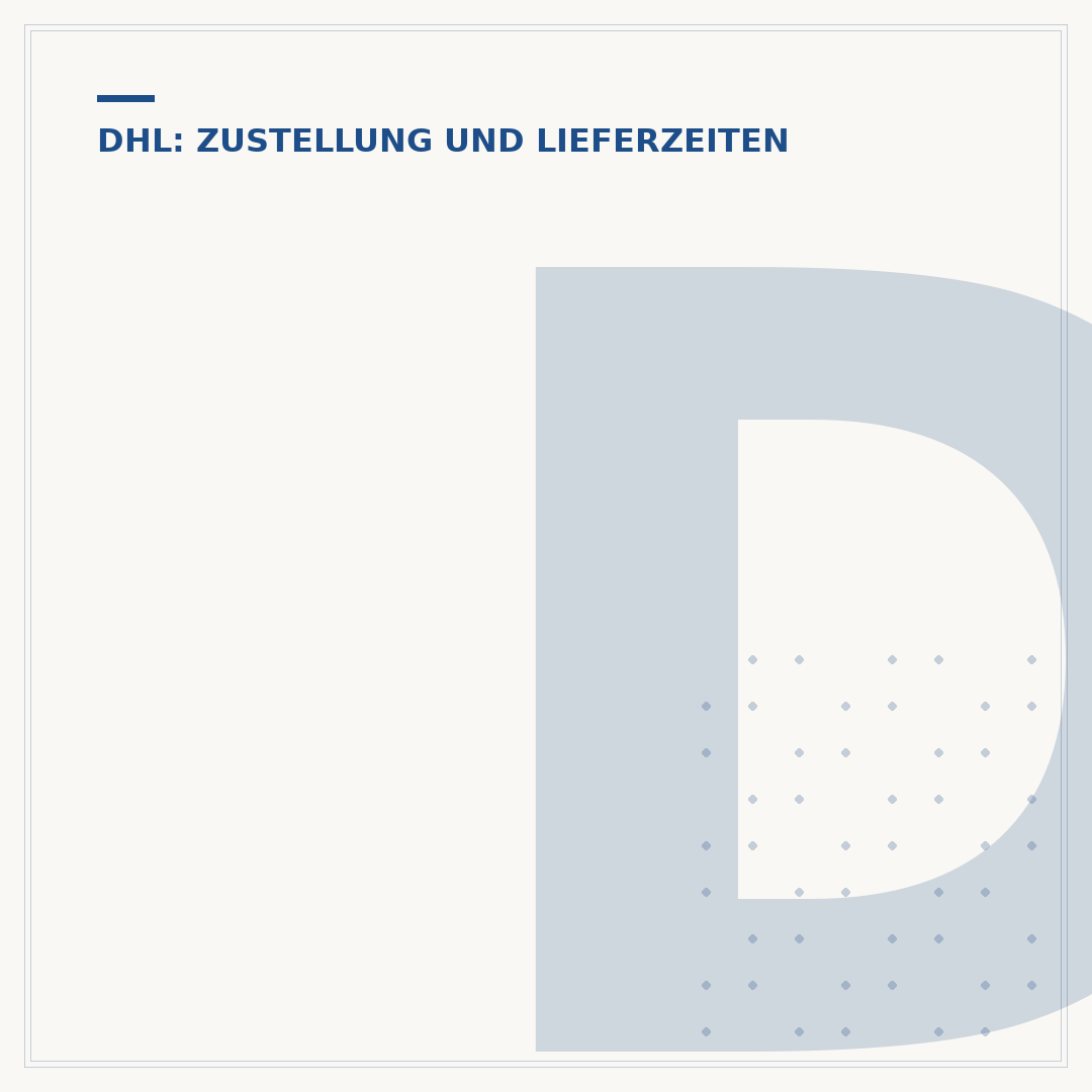 Dauer Paketversand DHL: So ermitteln Sie Lieferzeiten