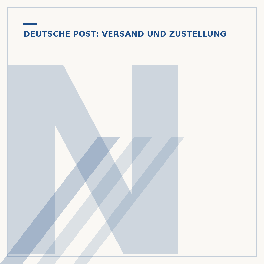 Nachforschung für Einschreiben der Deutschen Post