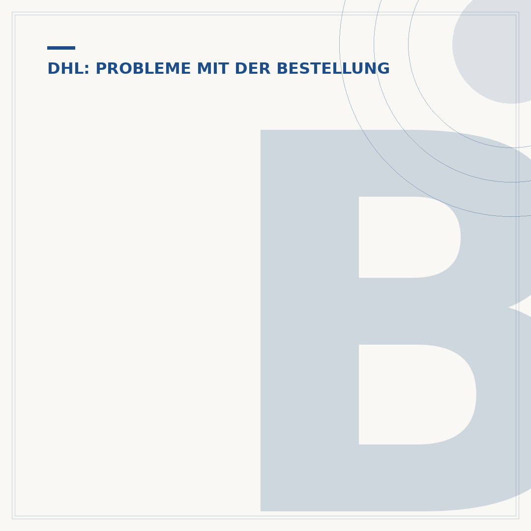Beschwerde über DHL-Zusteller