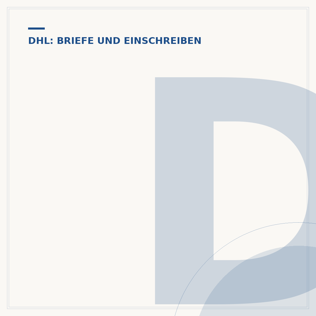 DHL Brief einschreiben: So versenden Sie sicher
