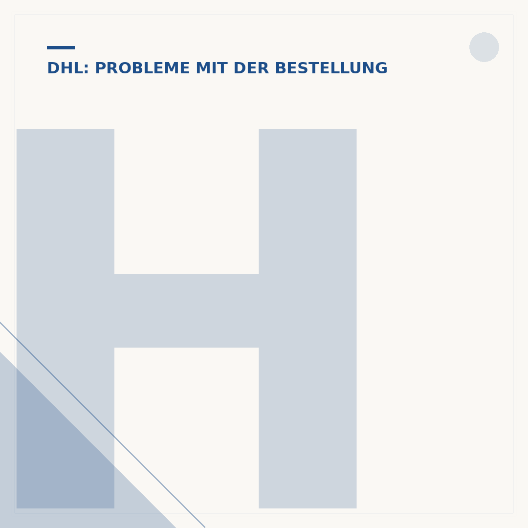 Hat DHL derzeit Probleme?