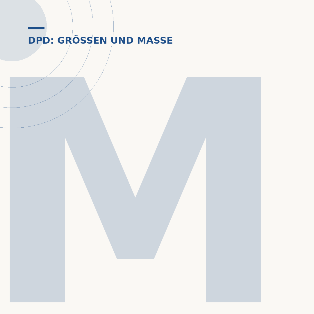 Maße von DPD