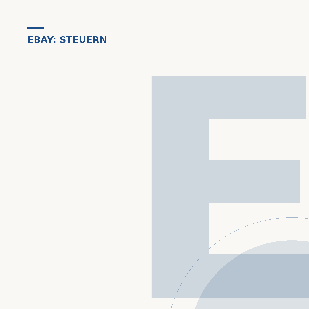 eBay: Steuern zahlen
