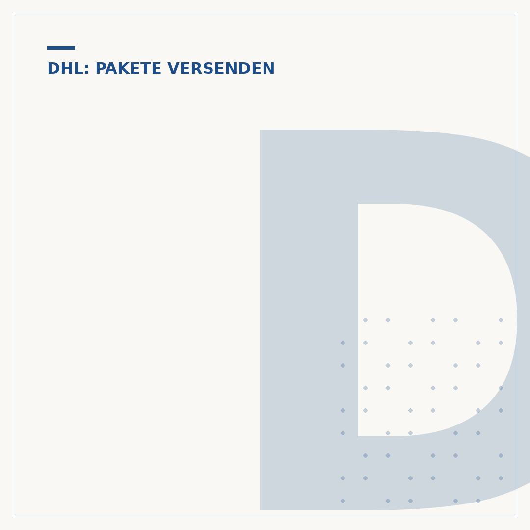 DHL Einlieferungsbeleg