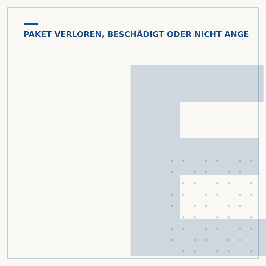 Einschreiben verloren gegangen