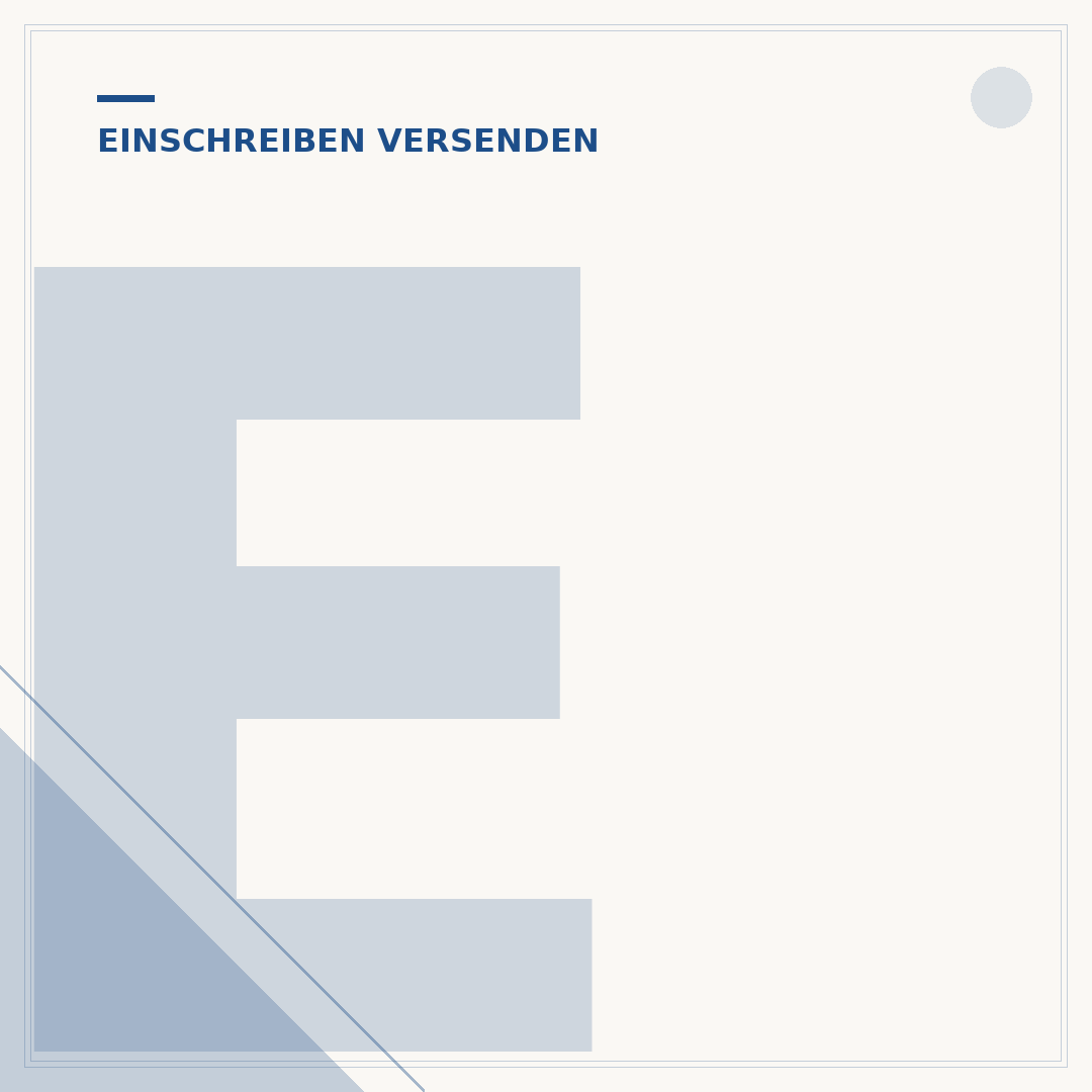 Einschreiben versenden