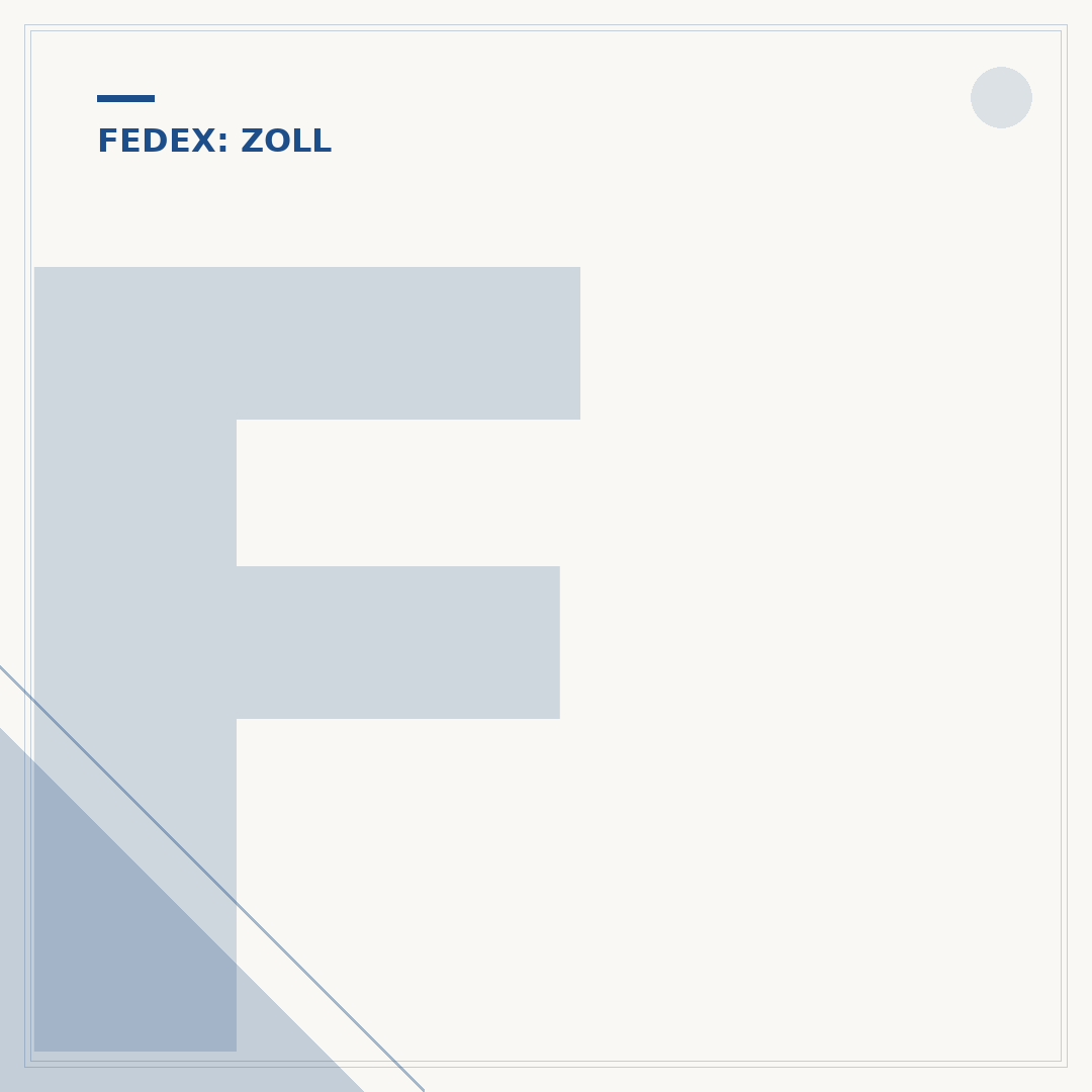FedEx Zollabwicklung