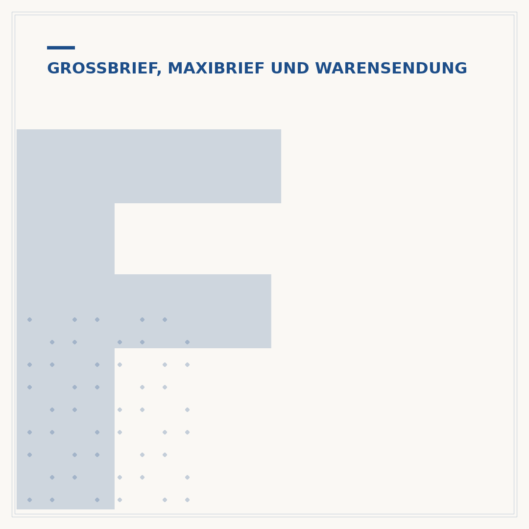Frankierung Großbrief