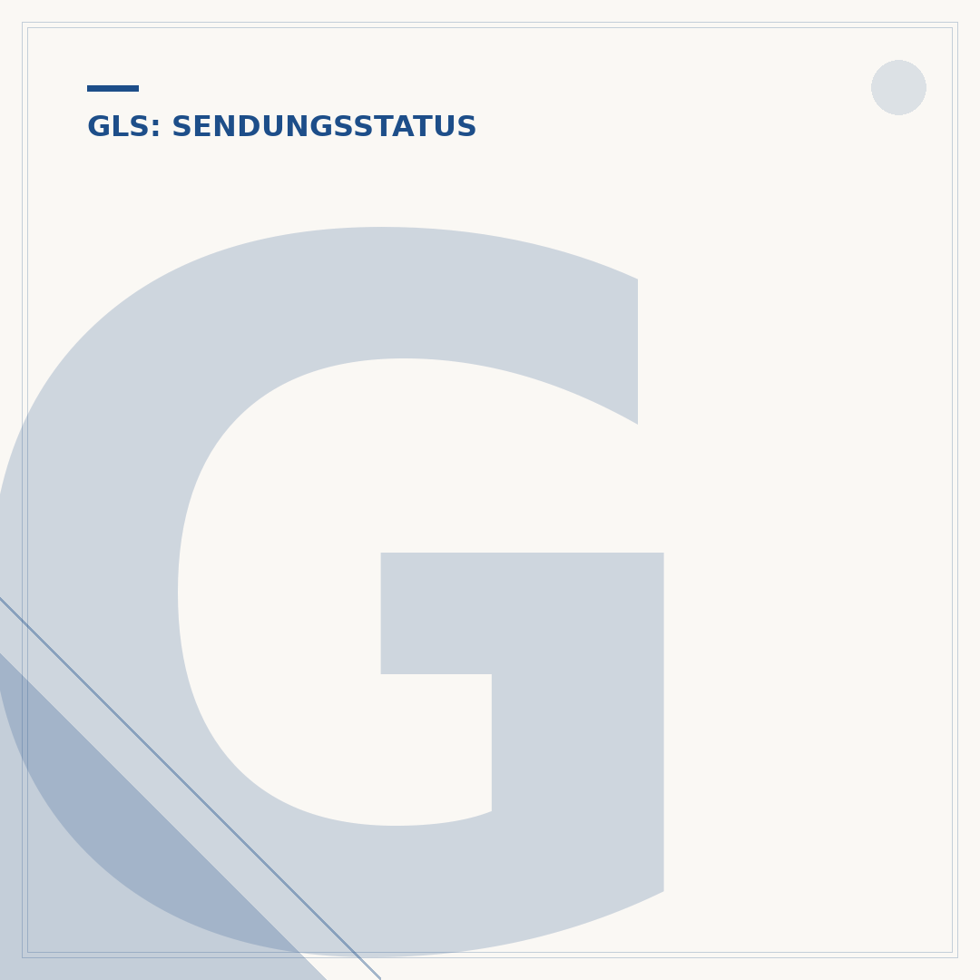 GLS Einlieferungsbeleg und Sendungsnummer