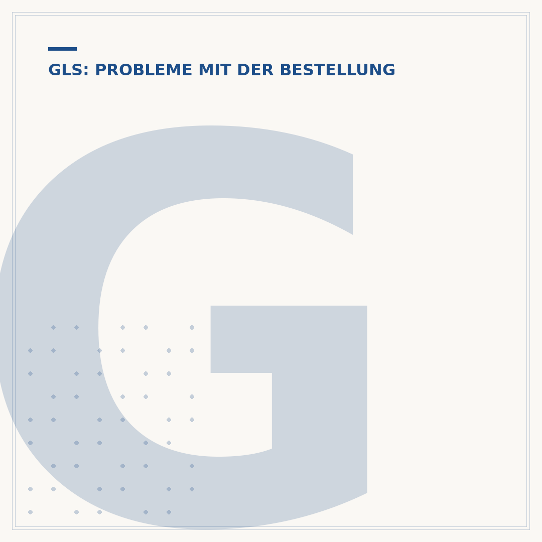GLS-Problem melden
