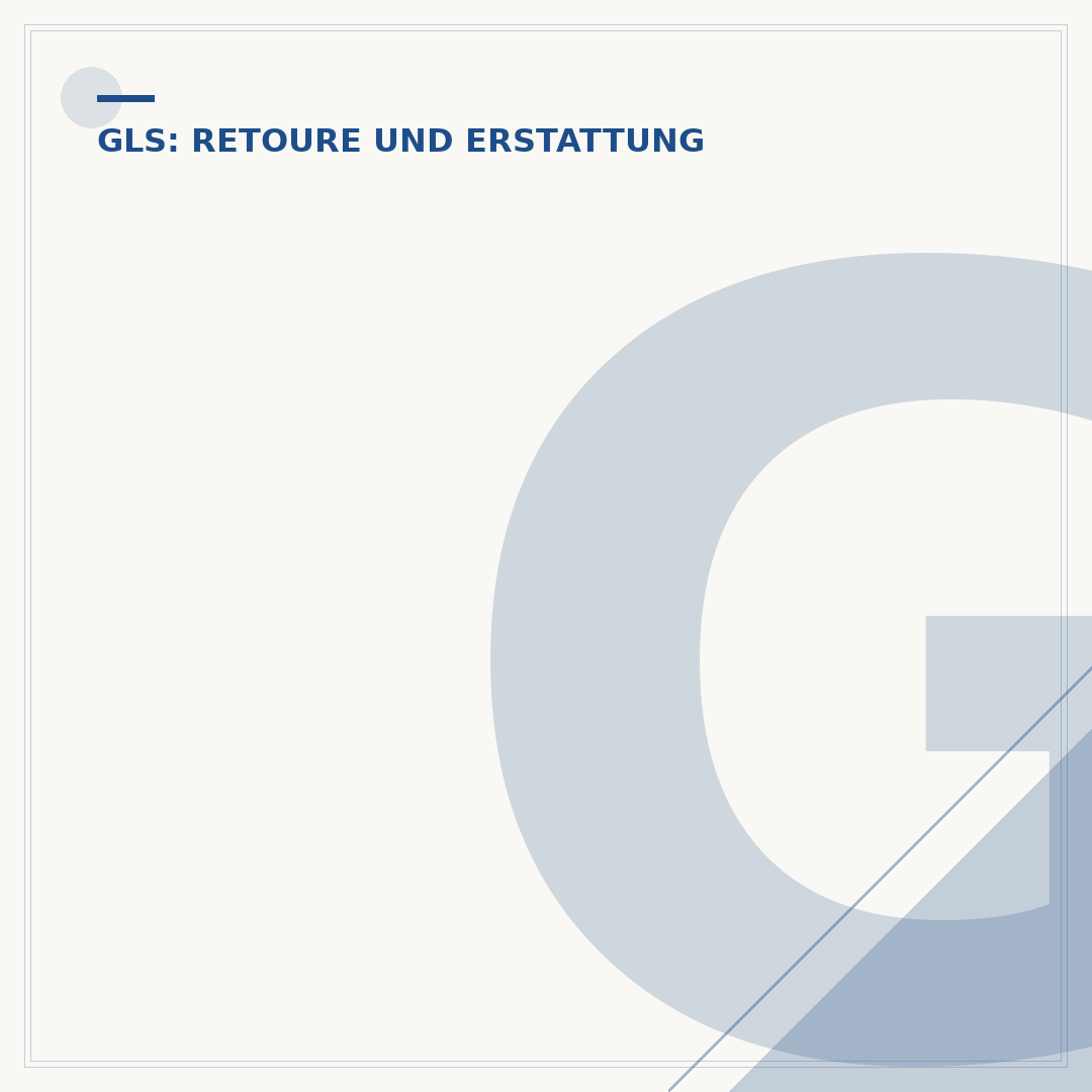 GLS Retoure abgeben: So funktioniert die Rücksendung