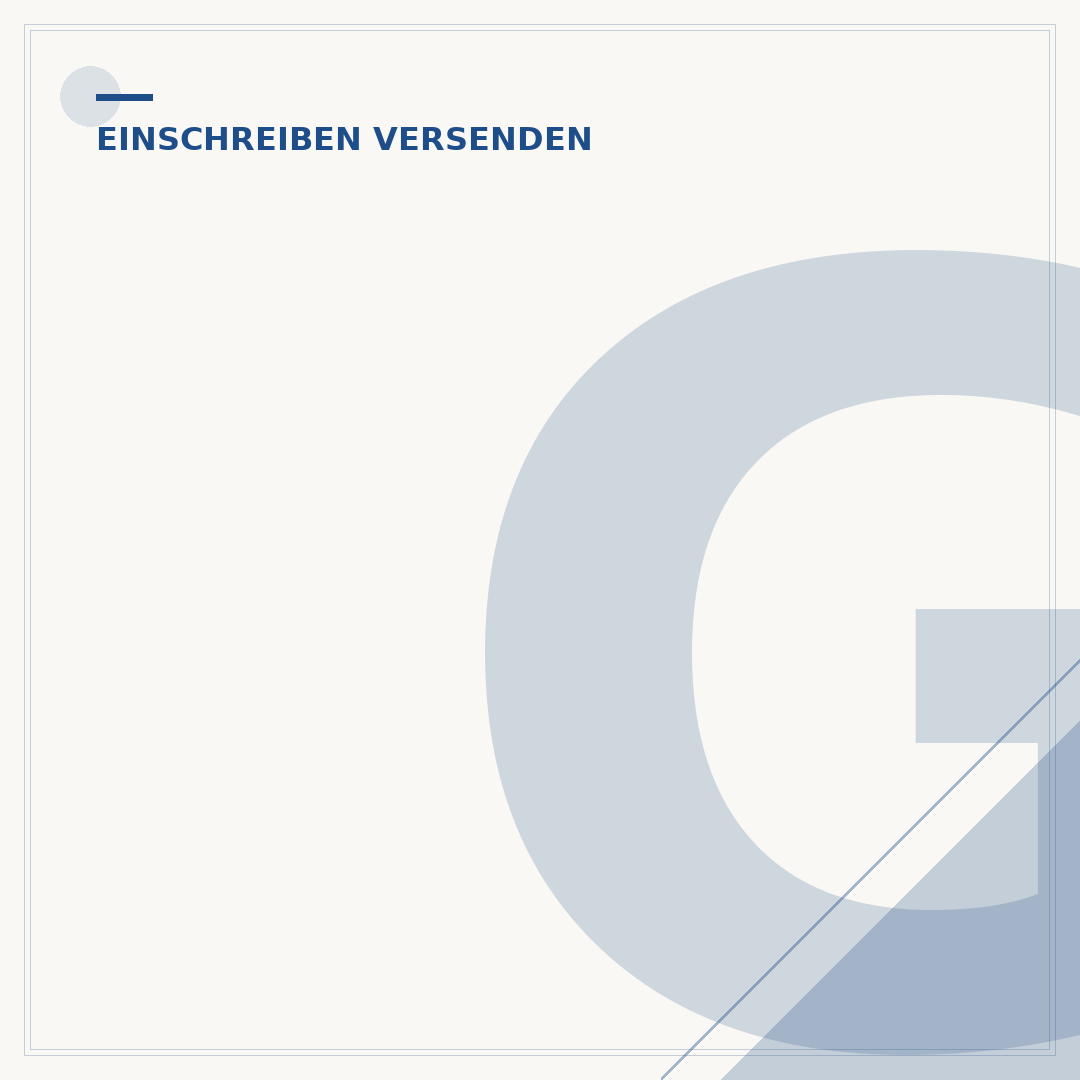 Großbrief als Einschreiben versenden: Kosten, Regeln & Tipps