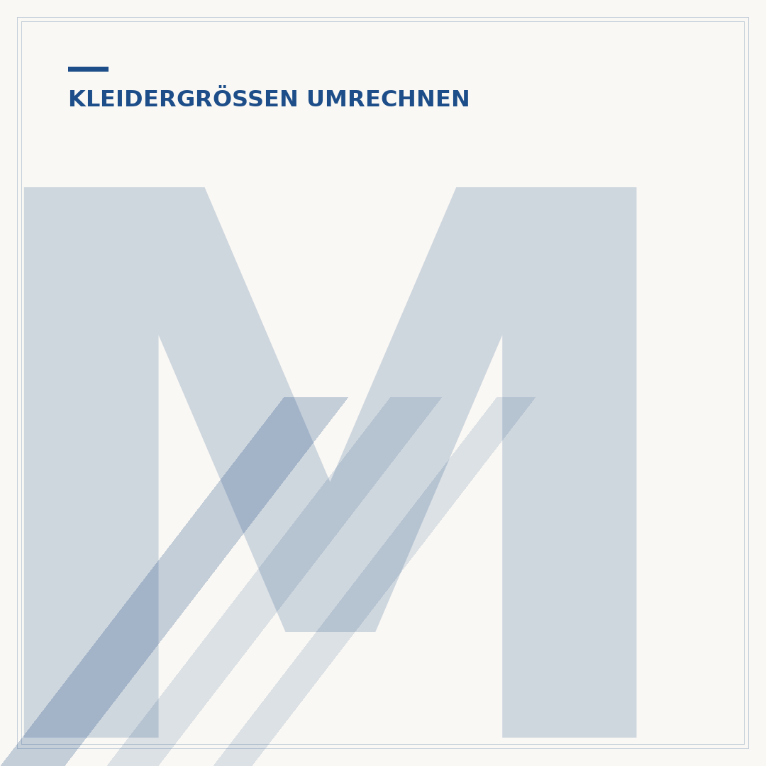 Männer-Größentabelle