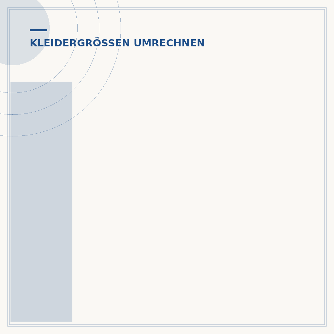 Inch Größentabelle Damen: Kleidergrößen Umrechnen