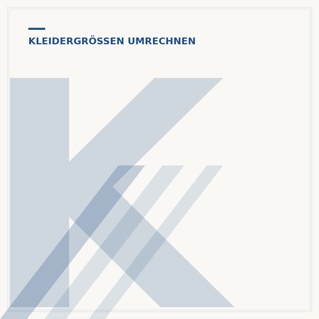 Kleidergrößen für Damen