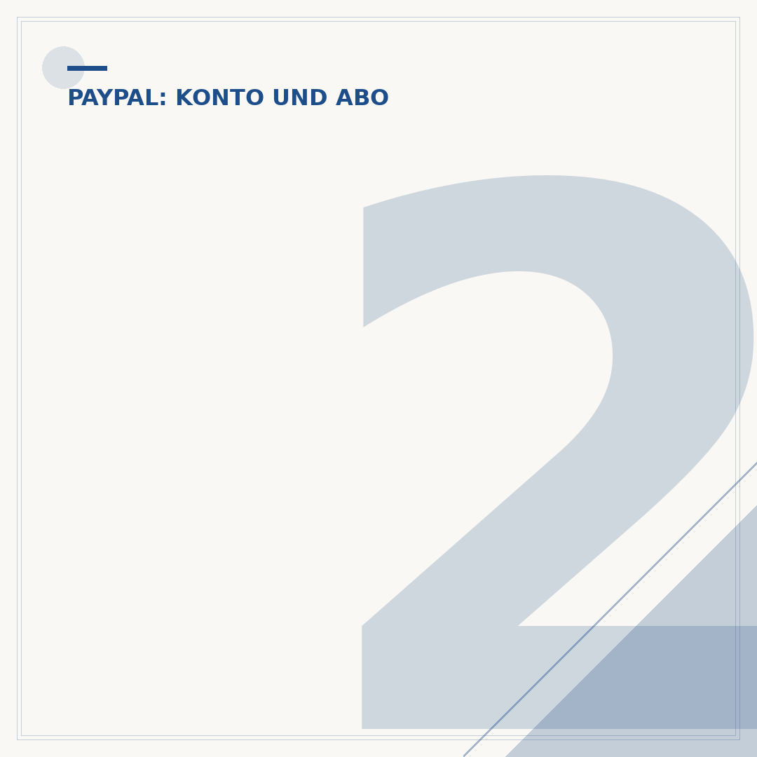 2 PayPal-Konten