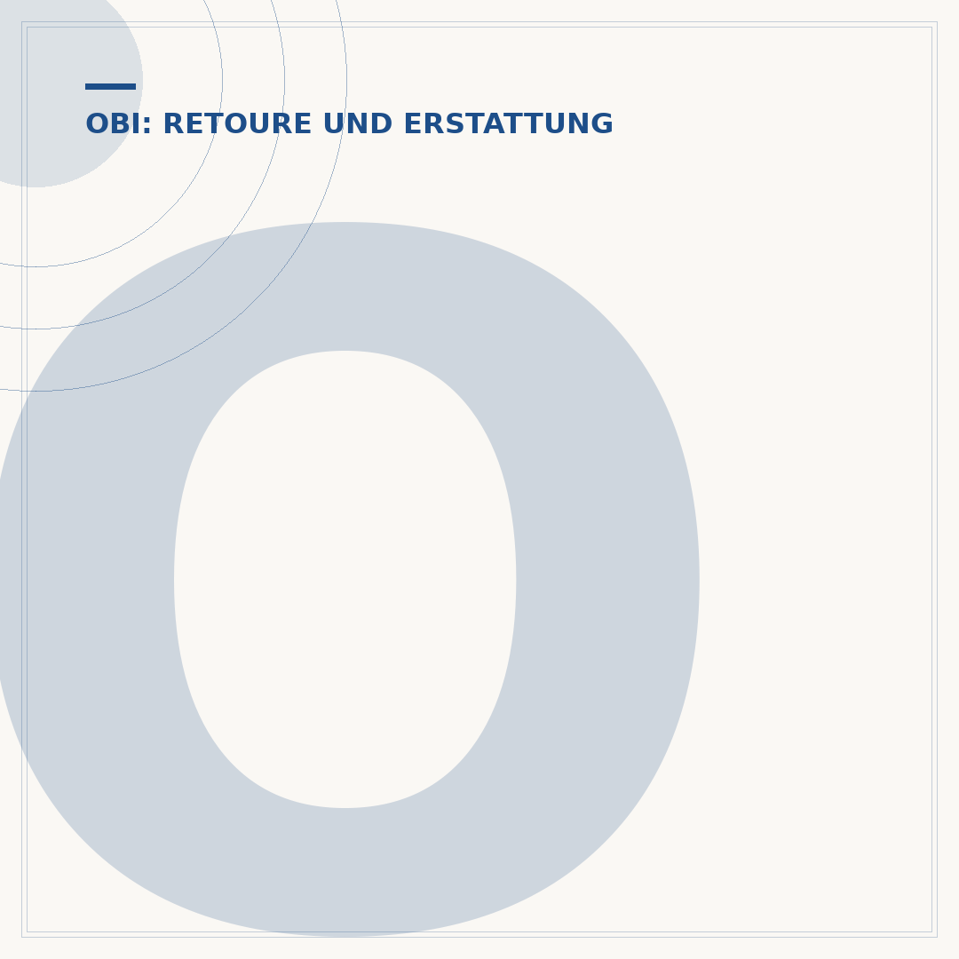 Obi Rückgabe nach 3 Monaten: Bedingungen und Vorgehen