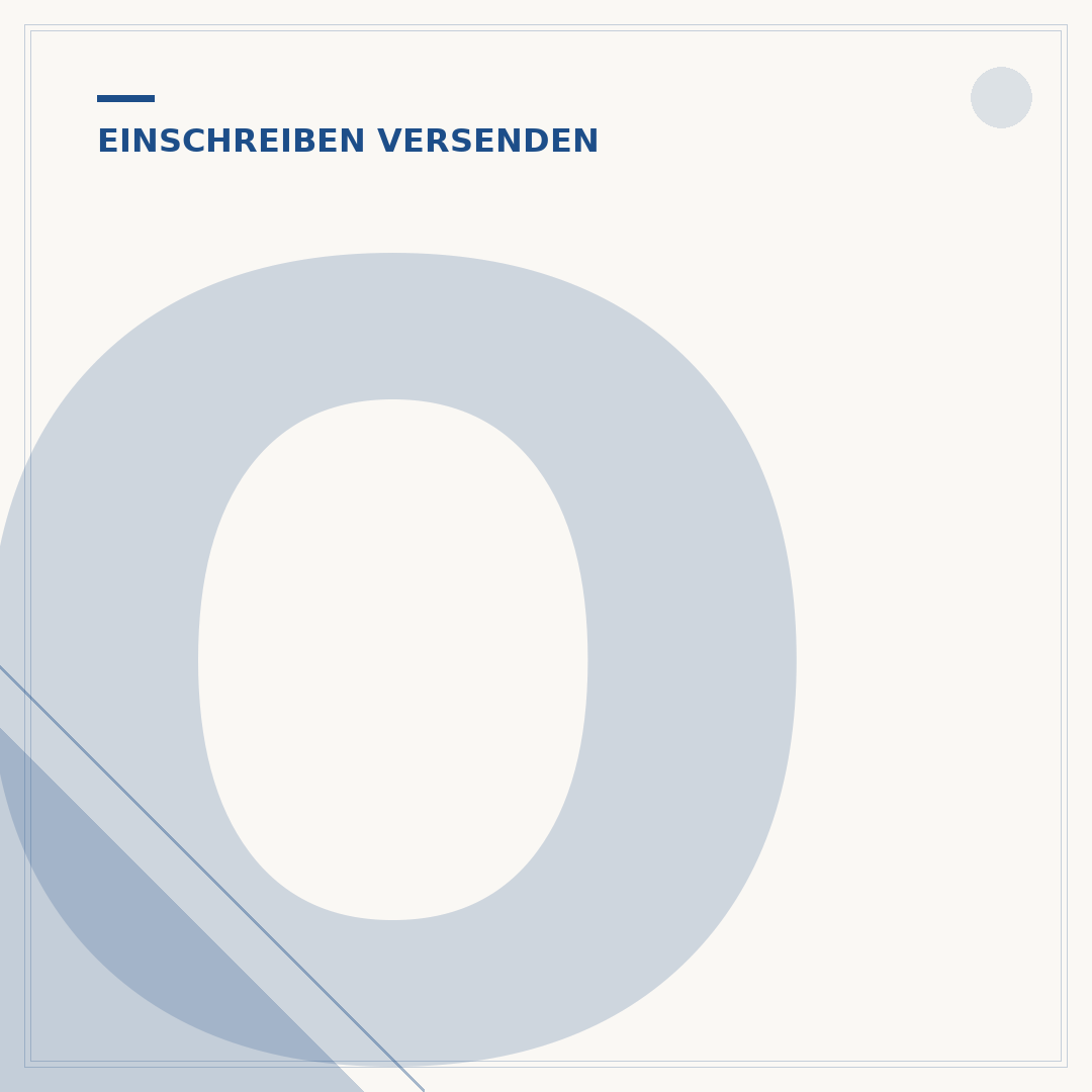 Online-Frankierung für Einschreiben