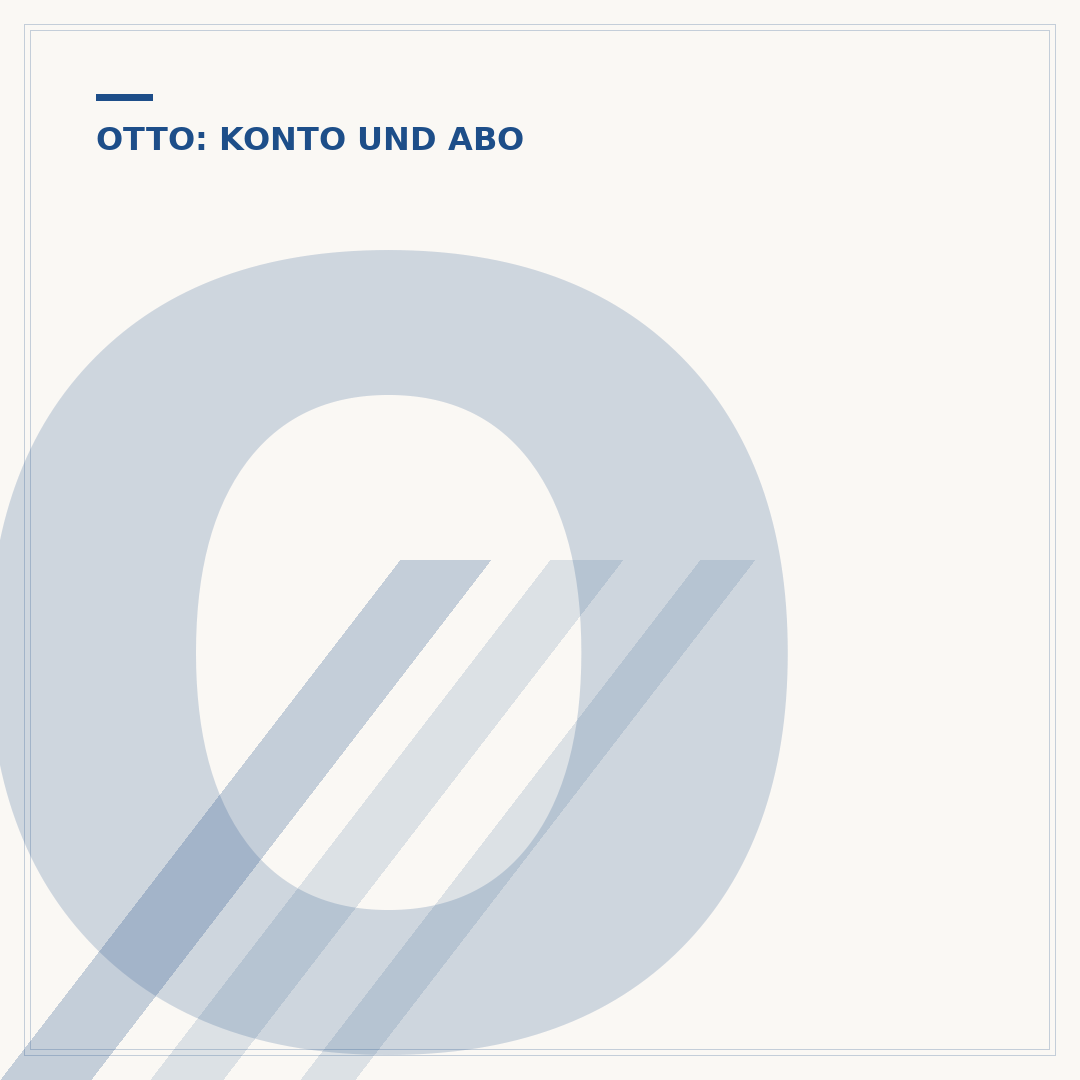 Otto Konto erstellen
