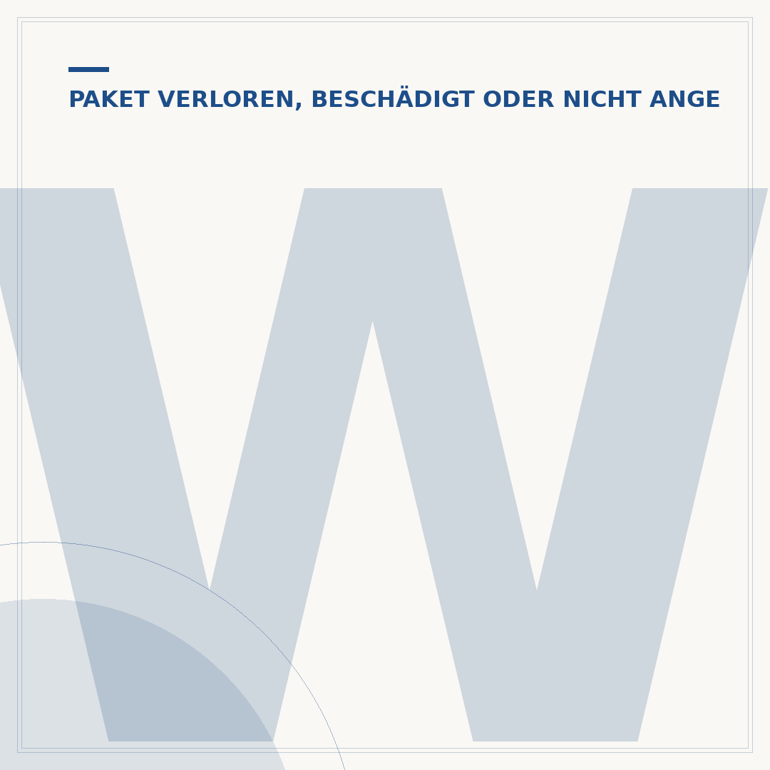 Wer haftet, wenn ein Paket nicht angekommen ist?