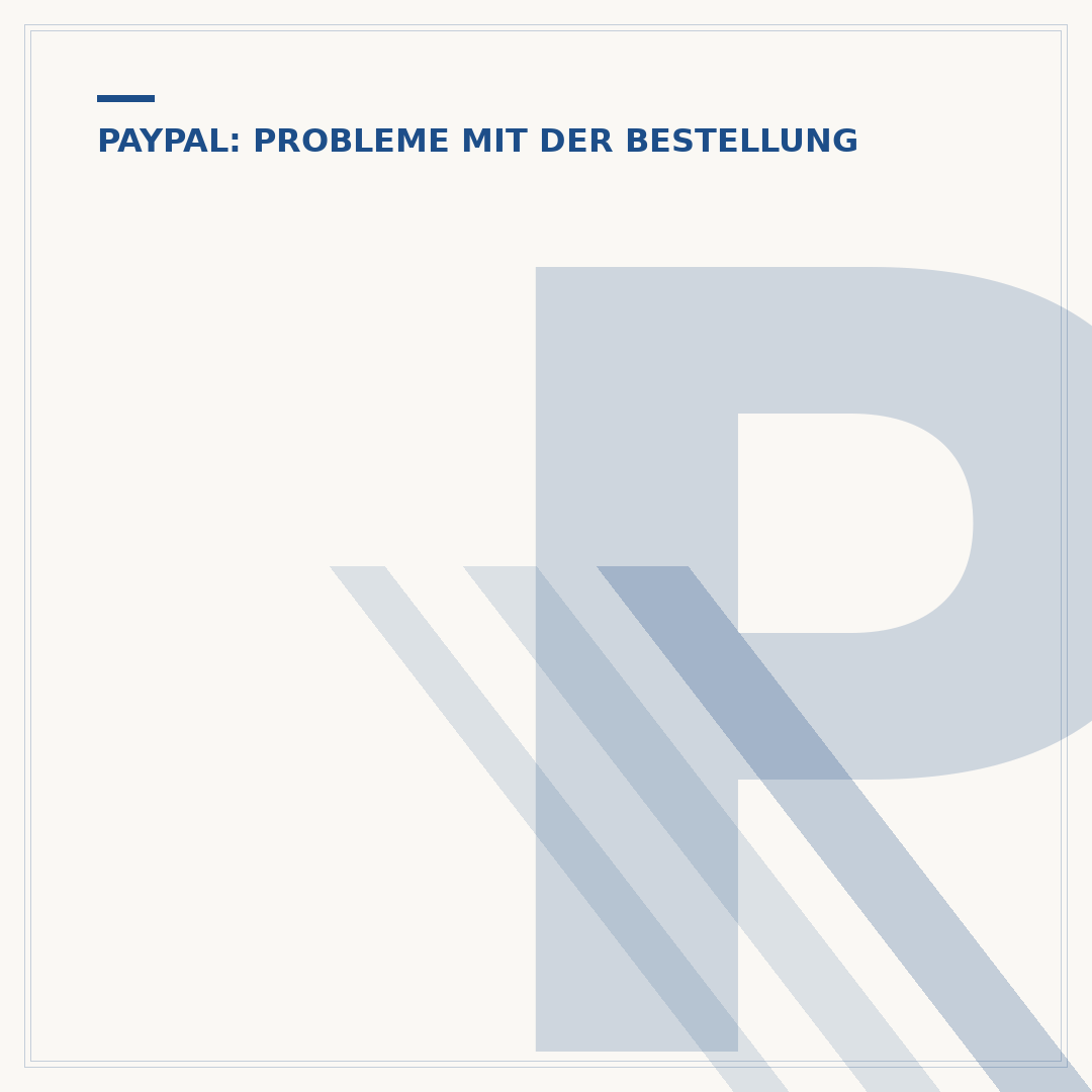 PayPal Dauerauftrag stornieren