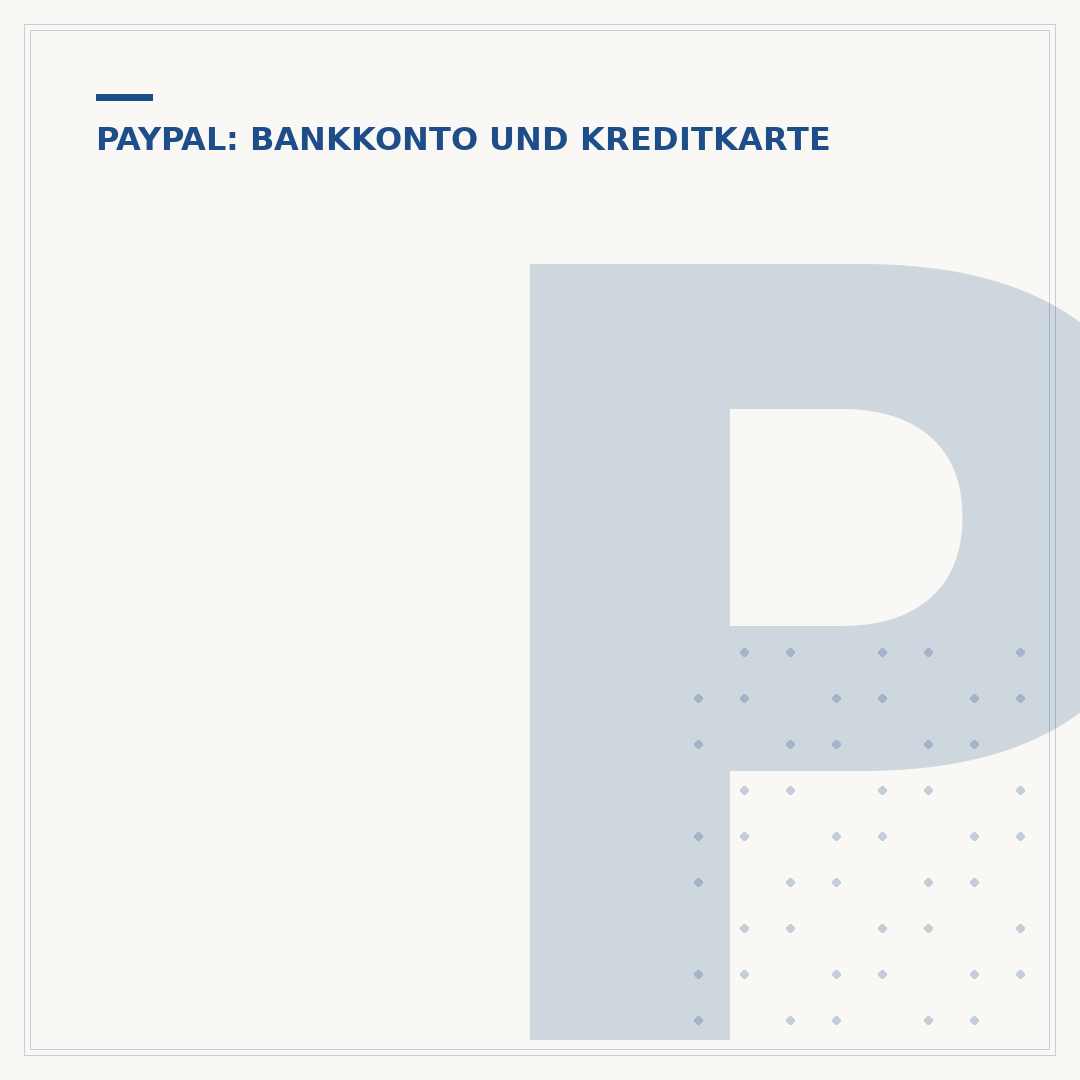 PayPal-Konto mit Bankkonto erstellen