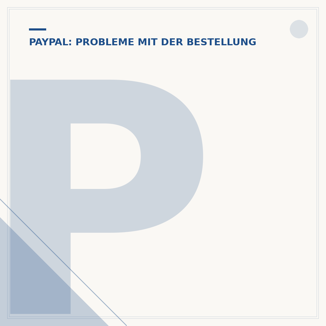 Probleme mit PayPal-Zahlungen