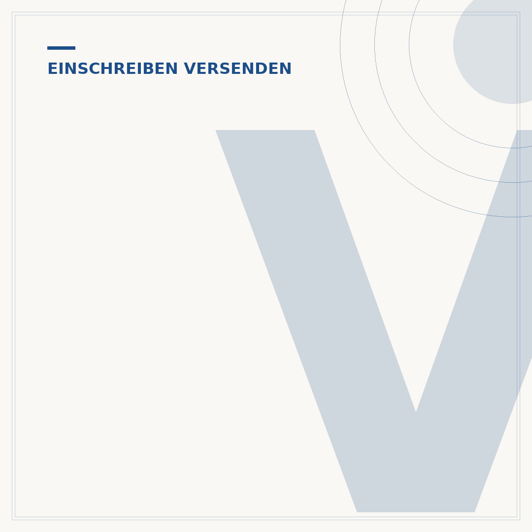 Versenden per Einschreiben