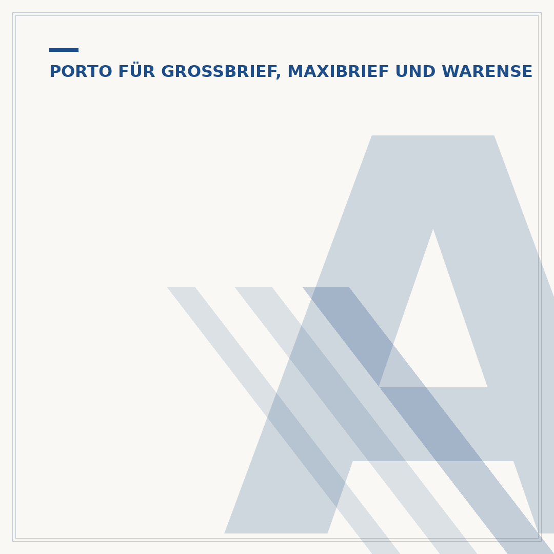 Aktuelles Porto Großbrief: Kosten & Versandtipps