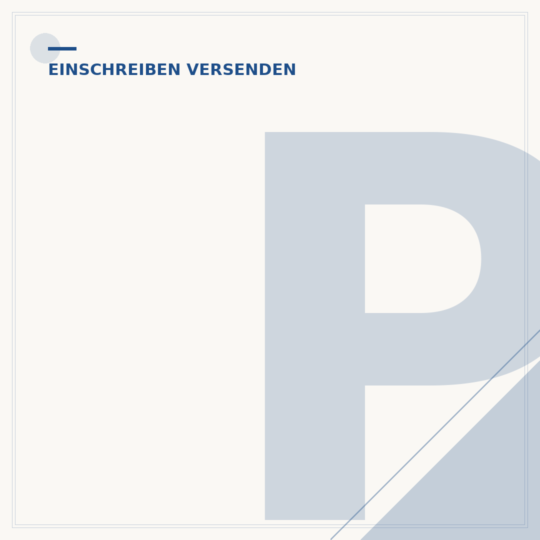 Post per Einschreiben: Sicher und nachweisbar versenden