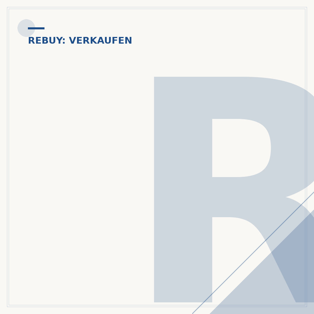 Rebuy: Artikel verkaufen