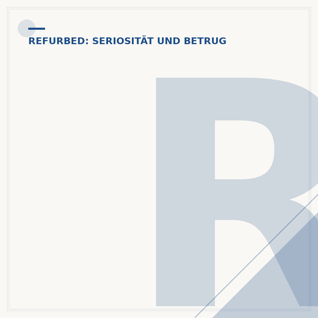 Refurbed Rückgabe: Erfahrungen