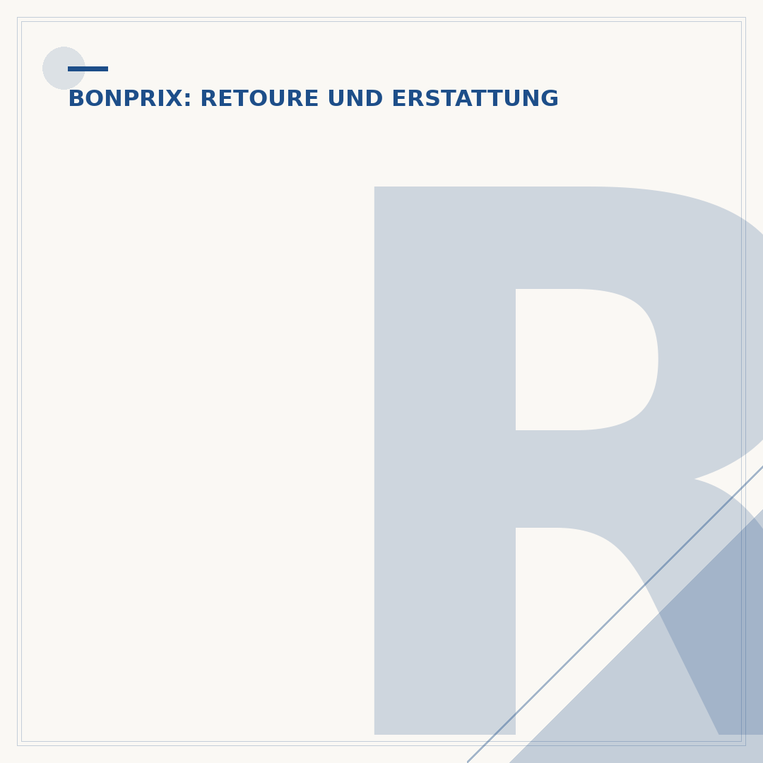 Retourenschein Bonprix: So senden Sie Artikel zurück