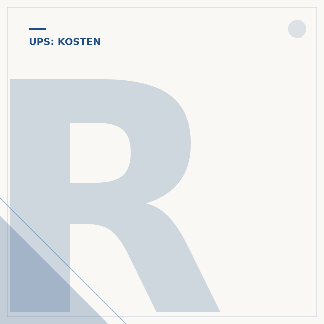 Roll-Ups Kosten: Faktoren, Preise & Kalkulation