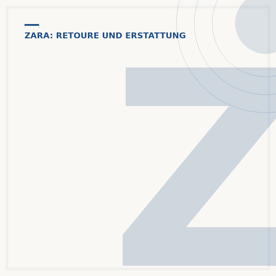 Zara Rückgabe: Wie lange dauert die Frist?
