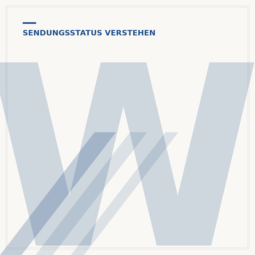 Was bedeutet „Sendung wurde elektronisch angekündigt“?