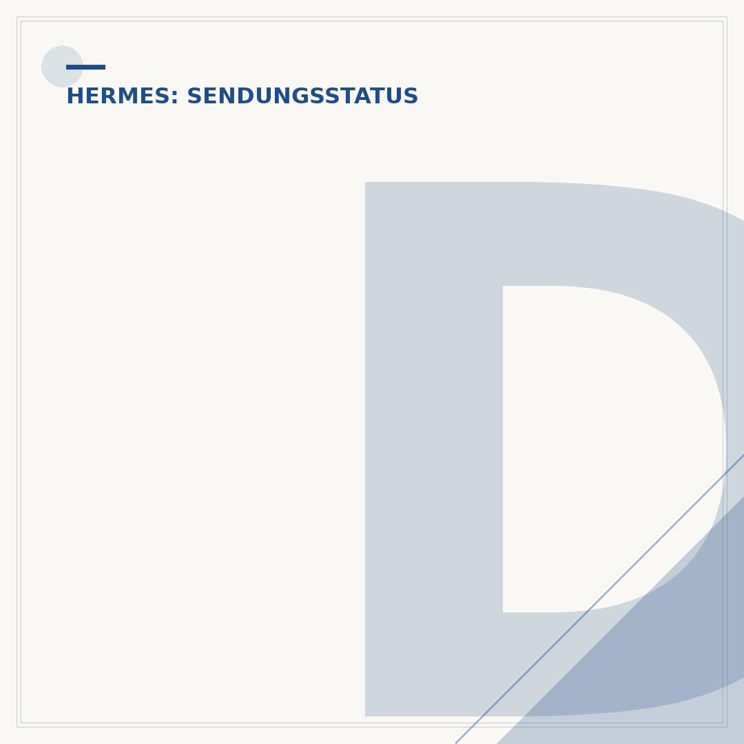 Die Sendung wurde von Hermes übernommen