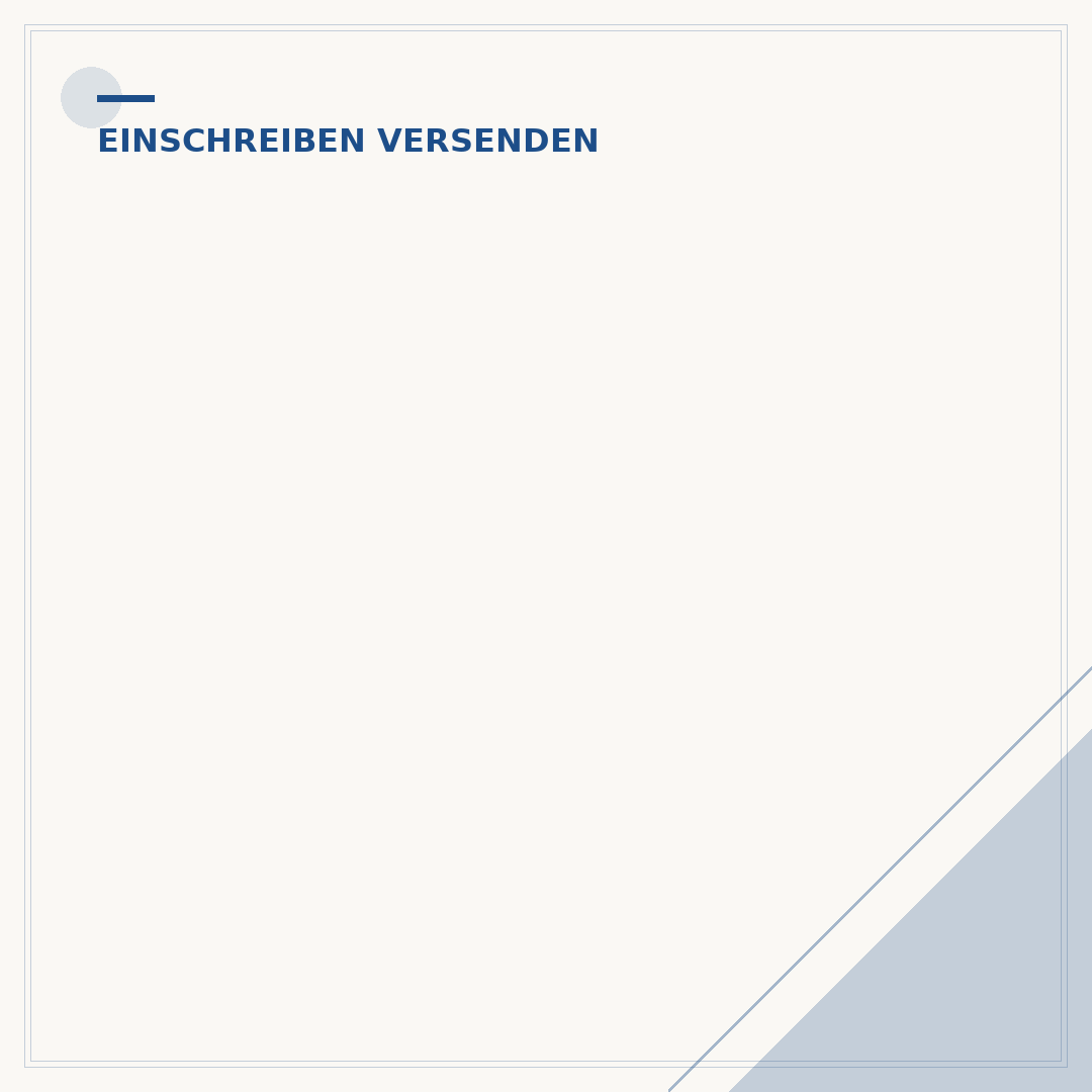Übergabe Einschreiben: Dokumente sicher zustellen lassen